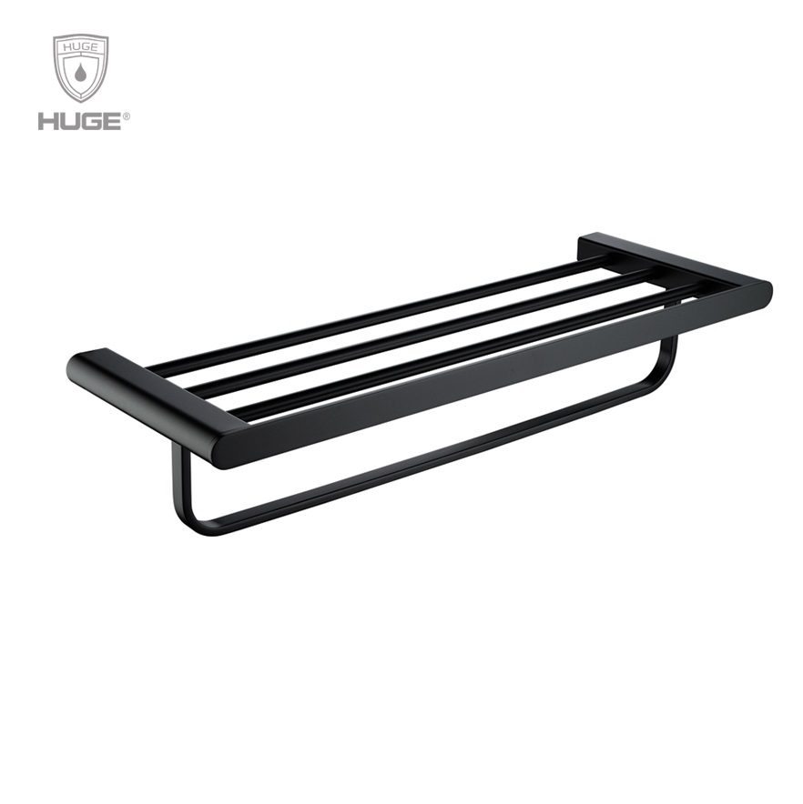 Giàn vắt khăn tắm màu đen Huge H-B1826B Chính Hãng 1 Giàn vắt khăn tắm màu đen Huge H-B1826B