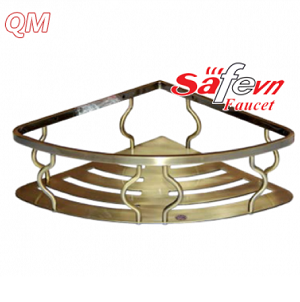 Kệ để dầu gội góc 1 tầng Đồng SafeVN Chính Hãng 1 Kệ để dầu gội thẳng 1 tầng Đồng SafeVN