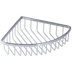 Kệ góc 1 tầng Đồng mạ Crom bóng Miken MKK-2506