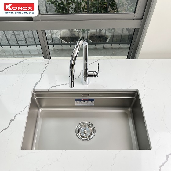 kn7644su-7-1 Chậu rửa bát Konox Workstation Sink Undermount Sink KN7644SU Dekor (762*445*220mm) Chính Hãng 7