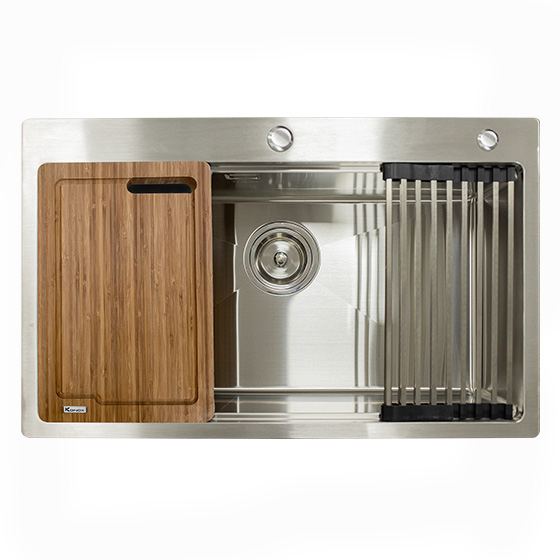 Chậu rửa bát 1 hố KONOX Topmount sink KN8050TS (800*500*220mm) Chính Hãng 1 Chậu rửa bát 1 hố KONOX Topmount sink KN8050TS