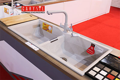 lac1-mh Chậu rửa bát đá nhân tạo Carysil LAC1 Arena Chính Hãng 1