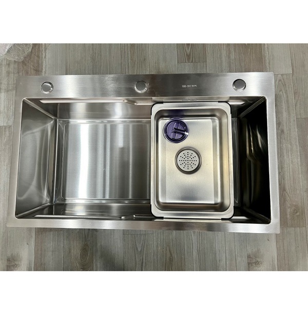 Chậu rửa bát 1 hố đúc liền khối Miken 7546 Chính Hãng 1 Chậu rửa bát 1 hố đúc liền khối Miken 7546