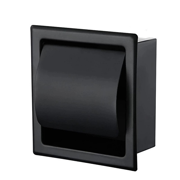 Treo giấy vệ sinh âm tường màu đen Miken MK-6610-B