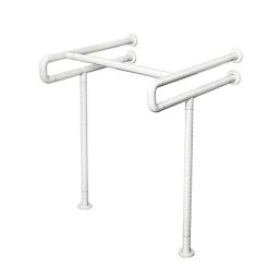 Thanh vịn phòng tắm chậu rửa mặt màu trắng Miken MK-HS-004W