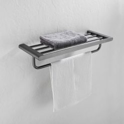 Giàn vắt khăn màu ghi tắm Miken MKG-61122G