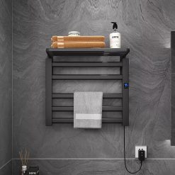 Giàn sấy khăn tắm khăn mặt màu đen Miken R330B