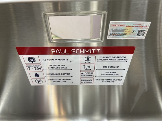 paul20schmitt20pa7045-u_8-2 Chậu rửa bát 1 hố Paul Schmitt PA7045-U (700x450x220mm) Chính Hãng 16
