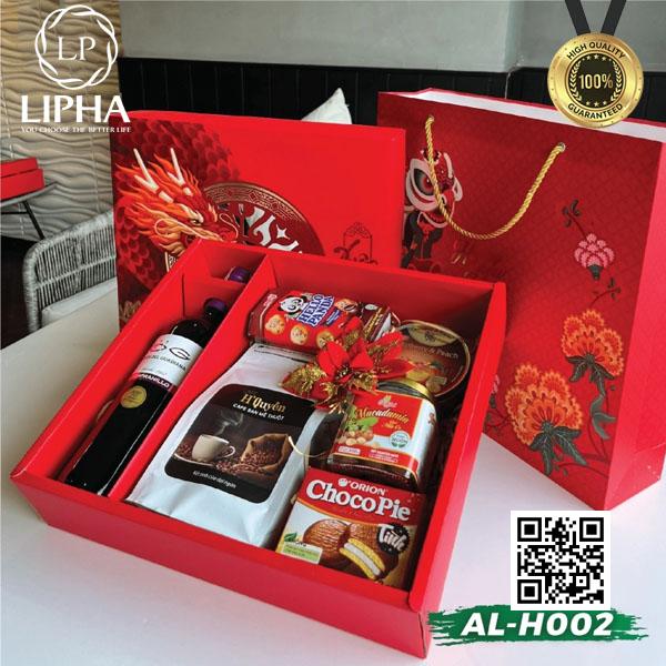 Set hộp quà tết quà tặng rượu vang sang trọng chất lượng LiphaGift ALH002 2