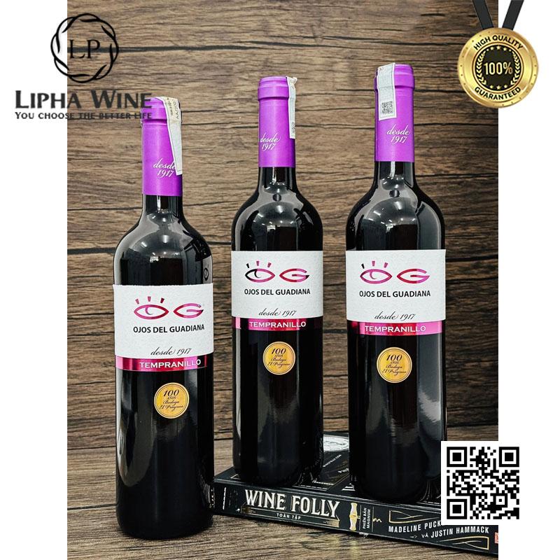 Rượu vang đỏ Tây Ban Nha OJOS DEL GUADINA TEMPRANILLO 2022 Rượu vang đỏ Tây Ban Nha OJOS DEL GUADINA TEMPRANILLO 2022