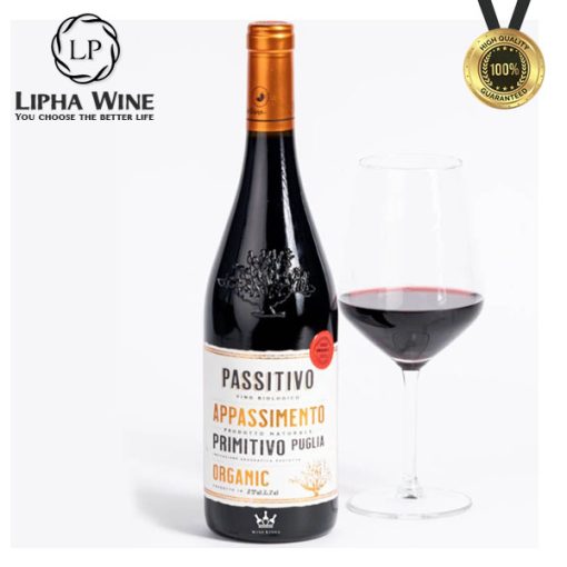 Rượu vang đỏ Ý PASSITIVO APPASSIMENTO PRIMITIVO ORGANIC (Mịn Êm - Hậu ngọt thanh) 1