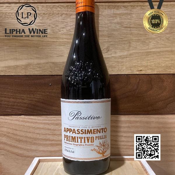 Rượu vang đỏ Ý PASSITIVO APPASSIMENTO PRIMITIVO ORGANIC (Mịn Êm - Hậu ngọt thanh) 10