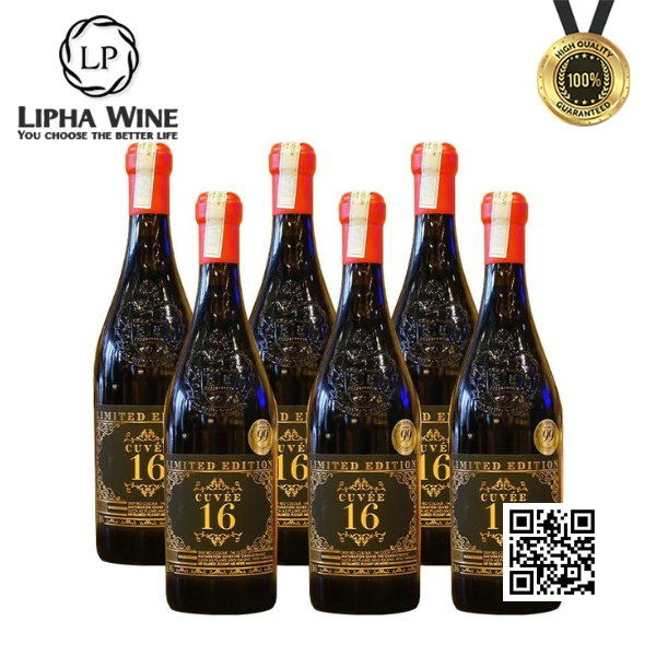 Rượu vang đỏ Ý CUVEE 16 LIMITED EDITION (Tannin tốt, mượt và êm, kéo dài lâu)