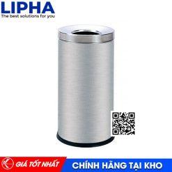 Thùng rác inox tròn không nắp LP-A35-M Chính Hãng