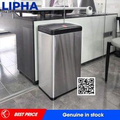 Thùng rác Inox thông minh cảm ứng tự động 30 lít (dạng vuông) LIPHA LPH-30V Chính Hãng