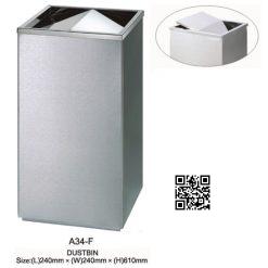 Thùng Rác Inox A34-F (Nắp Lật) Chính Hãng