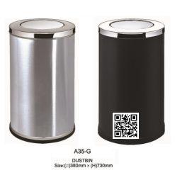 Thùng Rác Inox A35-G (Nắp Lật - Nắp Bập Bênh) Chính Hãng