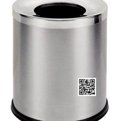 Thùng Rác Inox Nắp Lỗ Tròn Rất Đẹp A36-M Chính Hãng