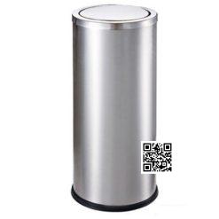 Thùng Rác Inox Tròn Nắp Lật A35-F Chính Hãng