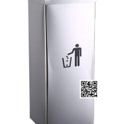 Thùng Rác Inox Vuông Nắp Lật A34-F Chính Hãng