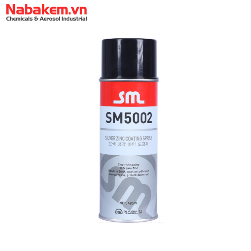 Sơn Mạ Kẽm SM5002 Nurichem (Silver Zinc Coating Spray) Chai 420ml chính hãng 1 Sơn Mạ Kẽm SM5002 Nurichem (Silver Zinc Coating Spray) Chai 420ml chính hãng