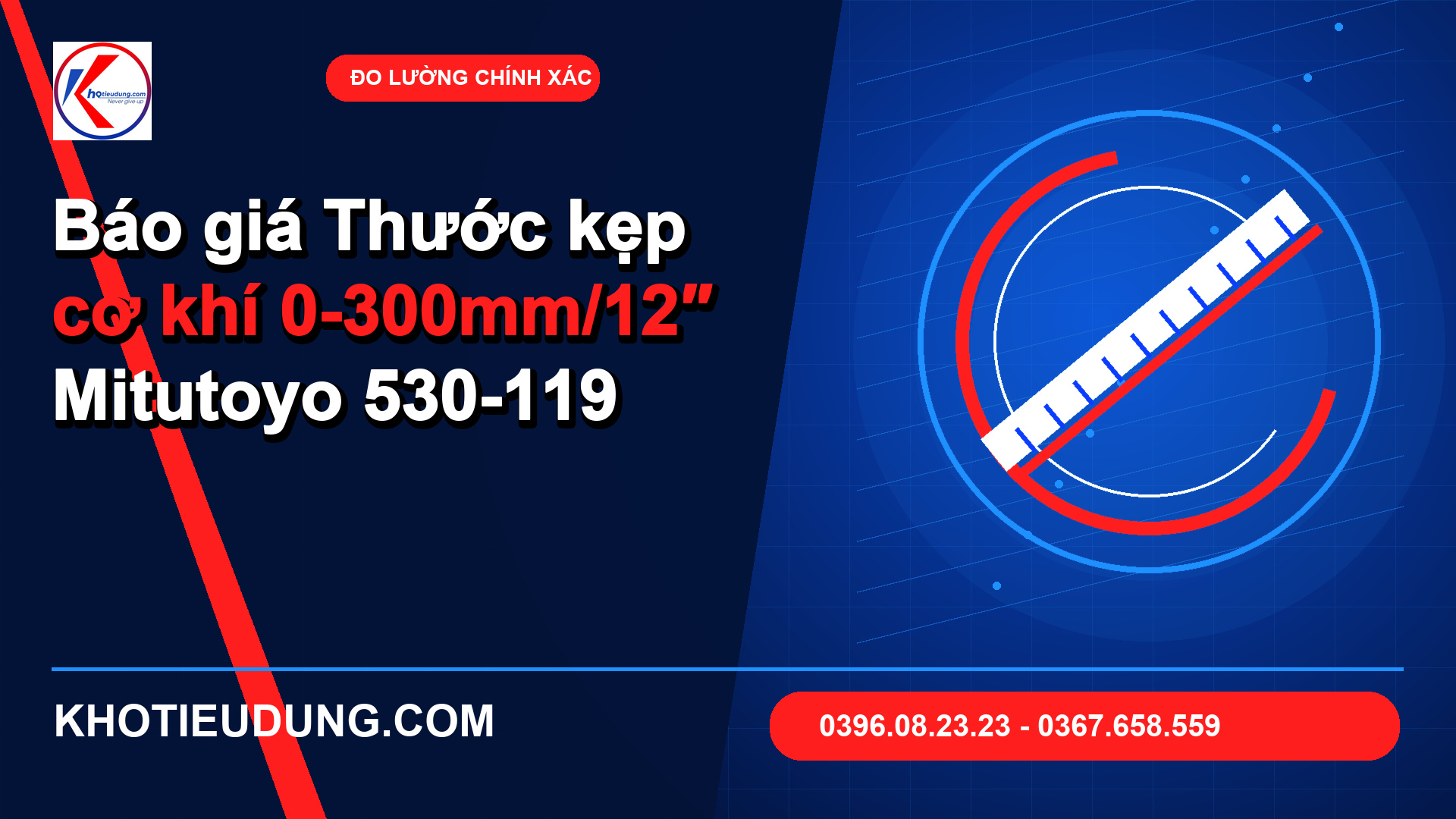 Báo giá Thước kẹp cơ khí 0-300mm/12" Mitutoyo 530-119 22 Báo giá Thước kẹp cơ khí 0-300mm/12″ Mitutoyo 530-119