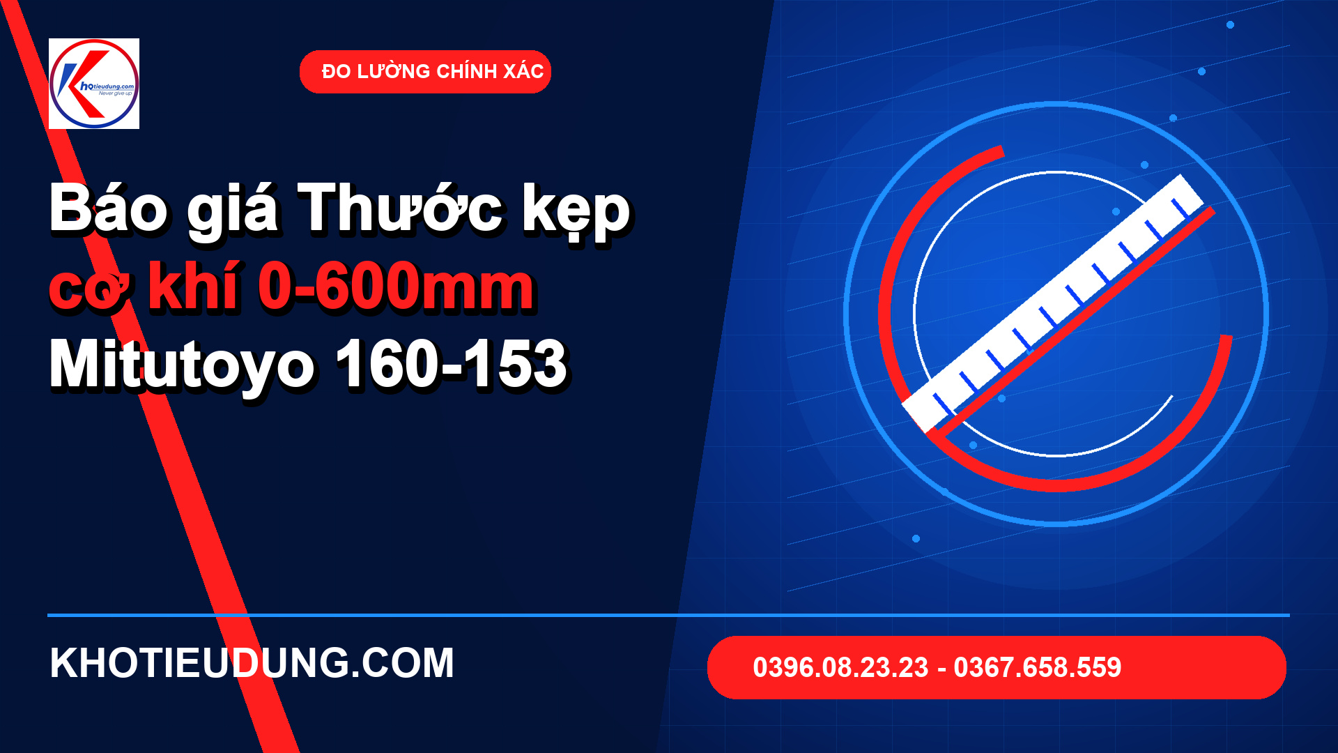 Báo giá Thước kẹp cơ khí 0-600mm Mitutoyo 160-153 20 Báo giá Thước kẹp cơ khí 0-600mm Mitutoyo 160-153